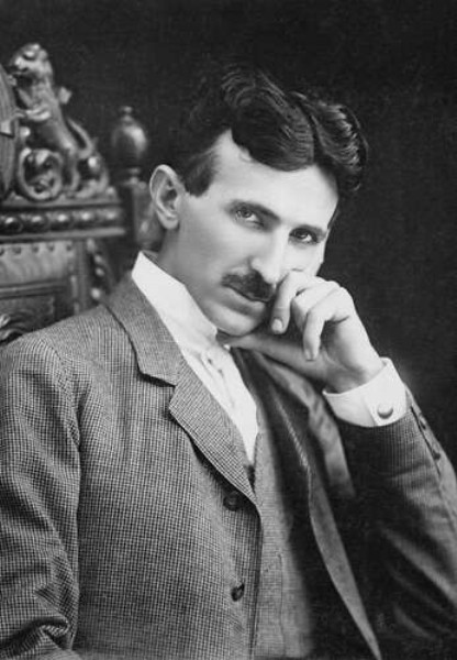 Портрет сербского изобретателя Николы Тесли (Nikola Tesla)