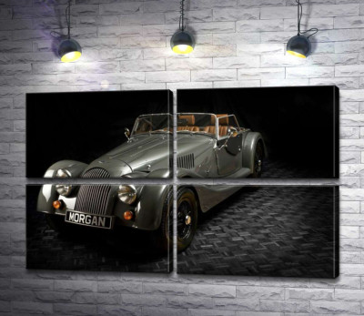 Модульна картина "Люксовий ретро-автомобіль Morgan Roadster"