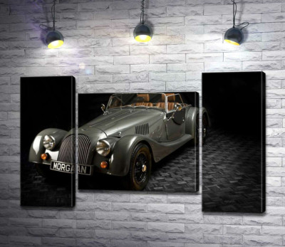 Модульная картина "Люксовый ретро-автомобиль Morgan Roadster"