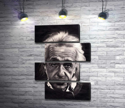 Модульная картина "Известный физик Альберт Эйнштейн (Albert Einstein)"