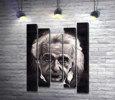 Модульная картина "Известный физик Альберт Эйнштейн (Albert Einstein)"