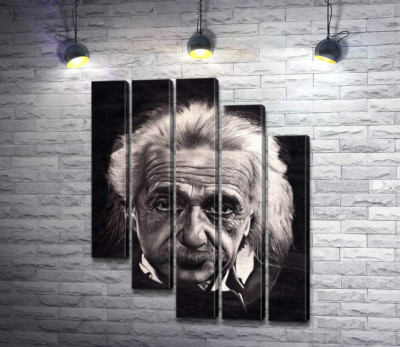 Модульная картина "Известный физик Альберт Эйнштейн (Albert Einstein)"