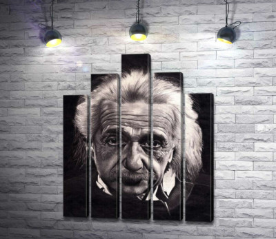 Модульная картина "Известный физик Альберт Эйнштейн (Albert Einstein)"