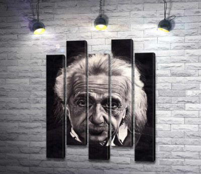 Модульная картина "Известный физик Альберт Эйнштейн (Albert Einstein)"