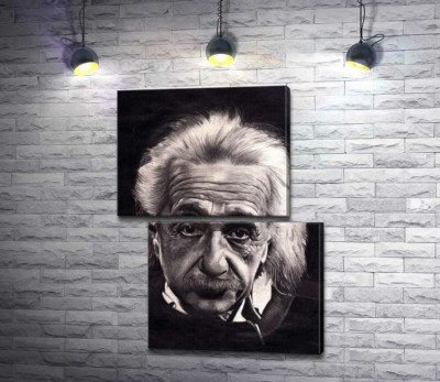 Модульная картина "Известный физик Альберт Эйнштейн (Albert Einstein)"