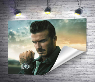 Дэвид Бекхэм (David Beckham) рекламирует часы от компании Breitling