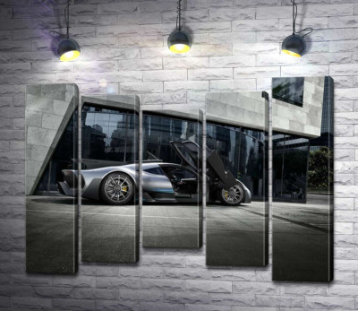 Крылья-двери в сером гиперкаре Mercedes-AMG Project One