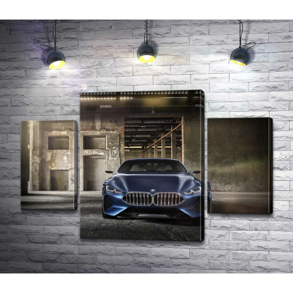 Глибокий синій колір автомобіля BMW 8