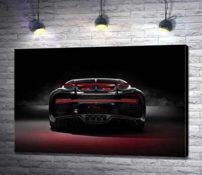 Инопланетный дизайн задней части автомобиля Bugatti Chiron