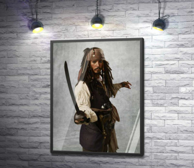 Постер "Легенда піратського світу - капітан Джек Горобець (Jack Sparrow)"
