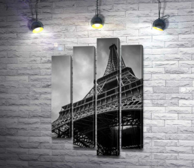 Модульная картина "Металлическая конструкция Эйфелевой башни (Eiffel tower)"