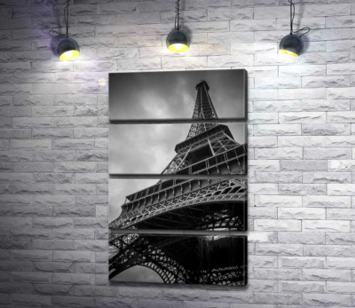 Модульная картина "Металлическая конструкция Эйфелевой башни (Eiffel tower)"