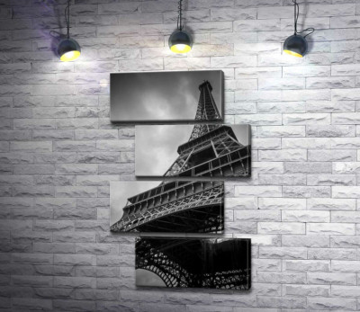 Модульна картина "Металева конструкція Ейфелевої вежі (Eiffel tower)"