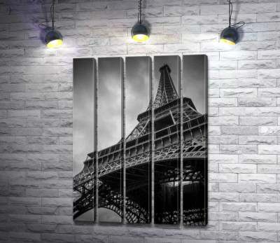 Модульная картина "Металлическая конструкция Эйфелевой башни (Eiffel tower)"