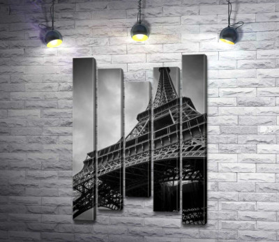 Модульная картина "Металлическая конструкция Эйфелевой башни (Eiffel tower)"