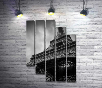 Модульная картина "Металлическая конструкция Эйфелевой башни (Eiffel tower)"