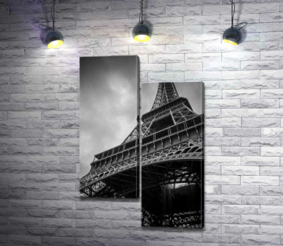 Модульная картина "Металлическая конструкция Эйфелевой башни (Eiffel tower)"