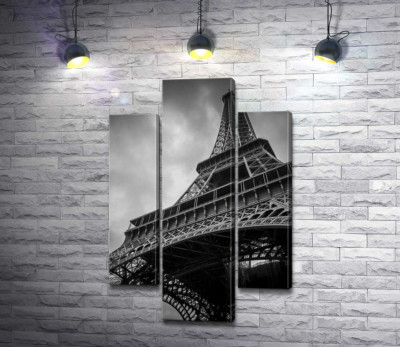 Модульная картина "Металлическая конструкция Эйфелевой башни (Eiffel tower)"