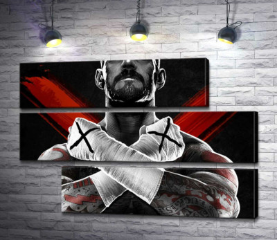 Гори м'язів американського реслера СМ Панка (CM Punk)