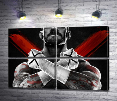 Гори м'язів американського реслера СМ Панка (CM Punk)