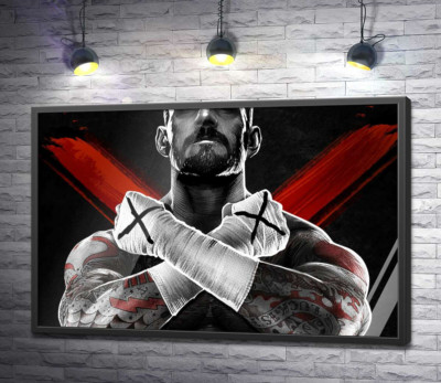 Постер "Гори м'язів американського реслера СМ Панка (CM Punk)"