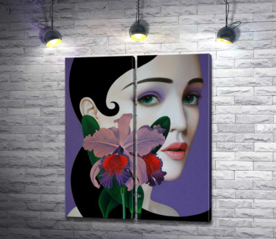 Модульная картина "Орхидея Магнолия (Orchid Magnolia)"