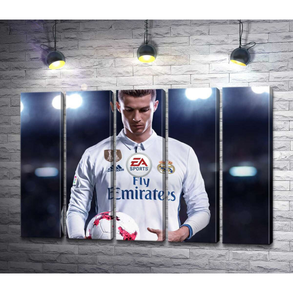 Постать Кріштіану Роналду (Cristiano Ronaldo) на постері до гри "FIFA 18"