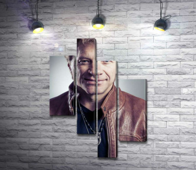 Модульная картина "Солист рок-группы Джон Бон Джови (Jon Bon Jovi)"