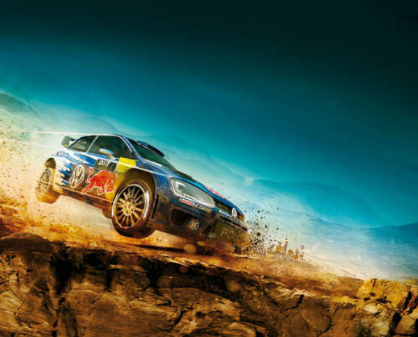 Автомобиль Volkswagen Polo R WRC на соревнованиях ралли