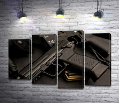 Матова поверхня самозарядного пістолета Heckler & Koch HK45