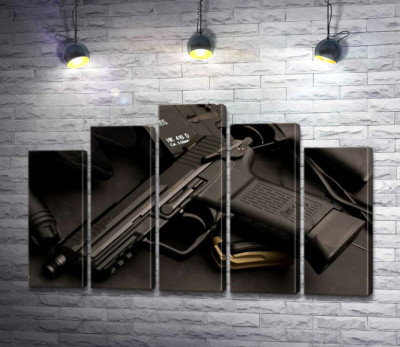 Матова поверхня самозарядного пістолета Heckler & Koch HK45