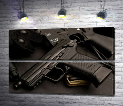 Матова поверхня самозарядного пістолета Heckler & Koch HK45