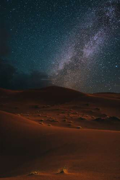 Млечный путь над пустыней