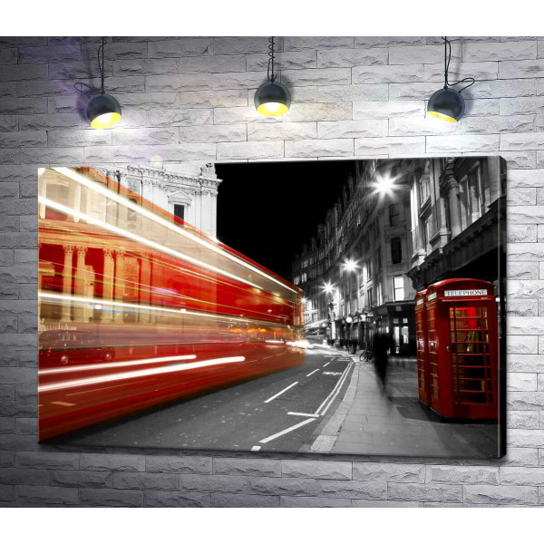 Ночной трафик лондонских улиц