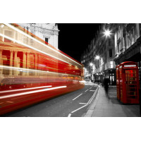 Ночной трафик лондонских улиц