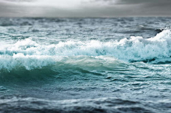 Хвилі бурхливого моря зблизька