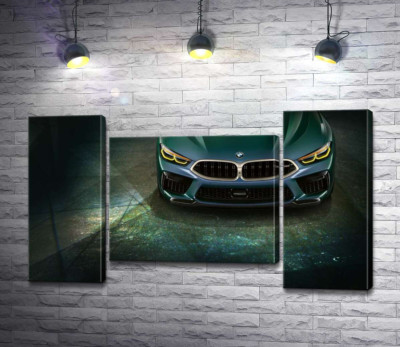 Модульна картина "Стильні форми передньої частини BMW"