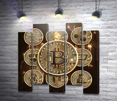 Основные криптовалюты вместе