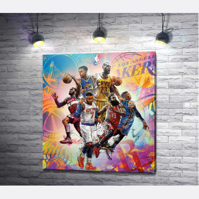 Баскетбольные звезды NBA