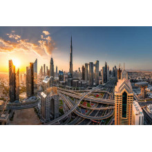 Світанок в ультра-сучасному Дубаї