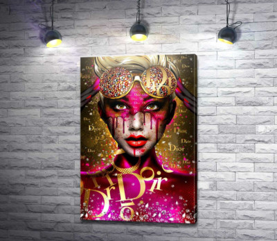 Футуристический образ девушки Dior