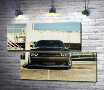 Модульна картина "Пильний погляд Dodge Challenger"
