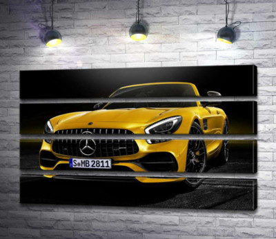 Кабріолет Mercedes AMG GT S Roadster сяє золотом