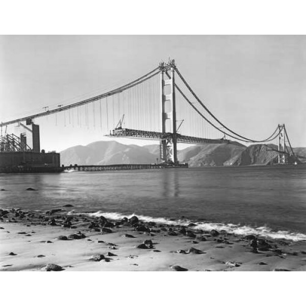 Будівництво мосту Золоті ворота в Сан-Франциско
