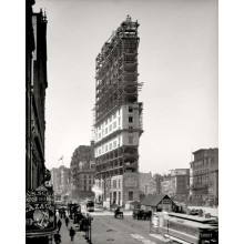 Будівництво знаменитої будівлі One Times Square в центрі Манхеттена