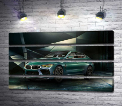Зелений автомобіль BMW Concept M8 Gran Coupe