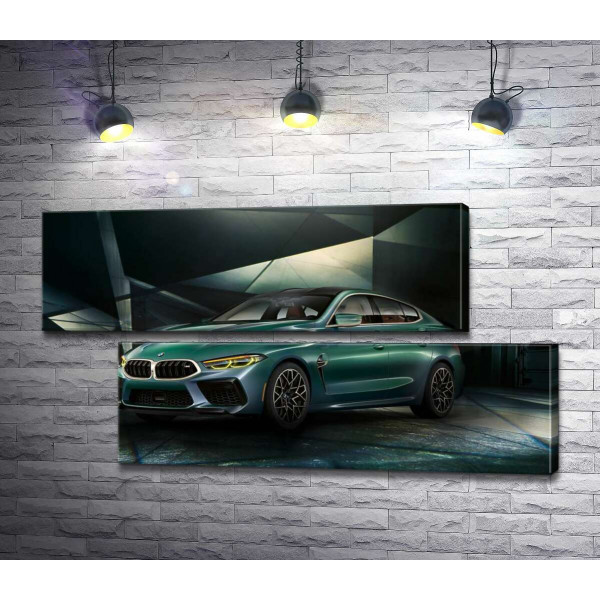 Зелений автомобіль BMW Concept M8 Gran Coupe