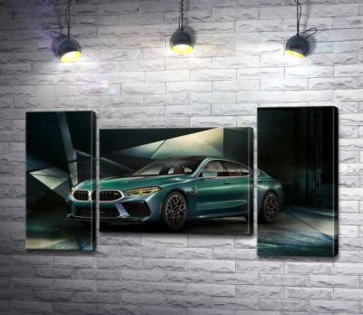 Зелений автомобіль BMW Concept M8 Gran Coupe