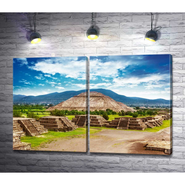 Древняя пирамида Солнца в Мексике