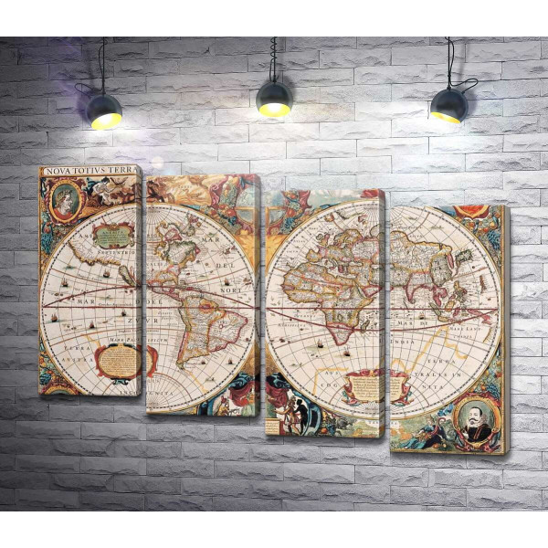 Географическая карта мира, Гендрик Гондиус (Hendrik Hondius)